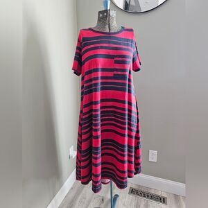 LuLaRoe Carley Swing Dress. Size S (fits like a Med, strechy!)